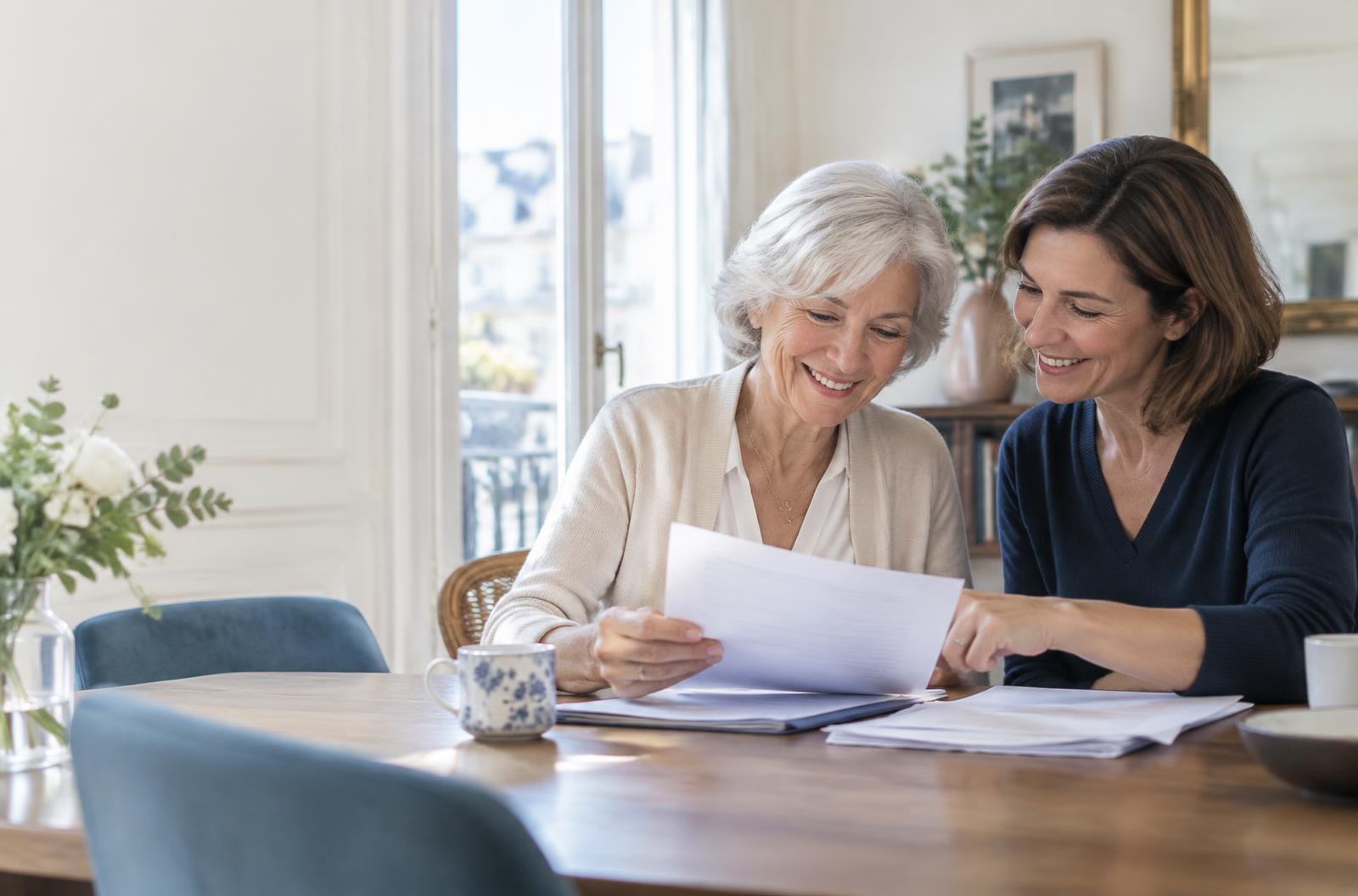 Une mère et sa fille accompagnées dans leurs démarches administratives